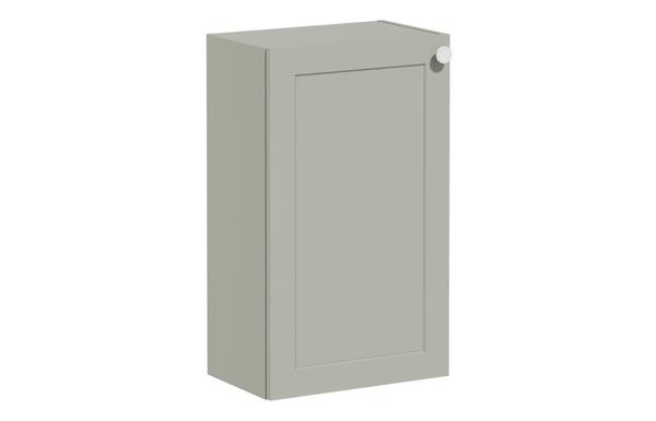VitrA Root Classic 40cm 1 Door Slim Lower/Base Unit (LH Hinge) - Matt Retro Green